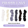 6 Bundles 6 Colors Acrylic Fiber Yarn OCOR-TA0003-17-4