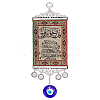 Zinc Alloy & Cloth Hanging Pendant Decorations HJEW-WH0036-22-1