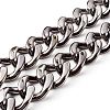 UV Plating ABS Plastic Curb Chains AJEW-JB00965-04-1