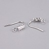 Brass Earring Hooks KK-L198-013P-2