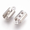 Tarnish Resistant 304 Stainless Steel Folding Crimp Ends X-STAS-P207-03P-A-2