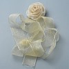 Cloth Rose Ribbon Chokers FIND-TAC0011-76A-1