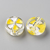 Transparent Enamel Acrylic Beads TACR-S155-005G-2