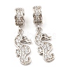 Brass Micro Pave Cubic Zirconia Pendents KK-M247-17P-2