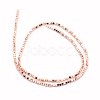 Electroplate Non-magnetic Synthetic Hematite Beads Strands G-L485-10C-RG-3
