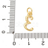 Brass Micro Pave Cubic Zirconia Pendants KK-D019-28G-03-3