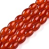 Dyed Natural Agate Beads Strands G-T141-15A-02-1