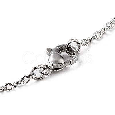Non-Tarnish Grape Pendant Necklaces NJEW-Q335-03B-P-1