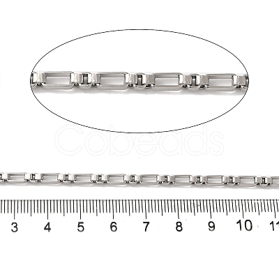 Tarnish Resistant 304 Stainless Steel Link Chains CHS-A012-04B-P-1