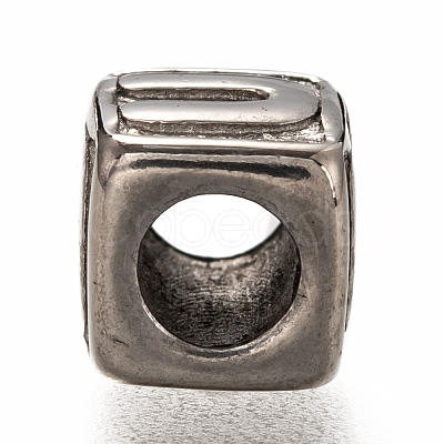 Tarnish Resistant 304 Stainless Steel European Beads OPDL-L020-001U-1