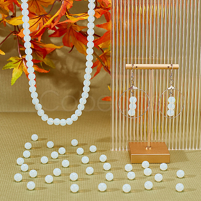 3 Strands Round Opalite Beads Strands GLAA-DC0001-10-1
