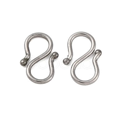 Non-Tarnish 304 Stainless Steel S-Hook Clasps STAS-R157-03P-1