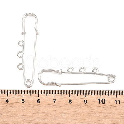 Iron Safety Pins Brooch Findings IFIN-Z005-02P-01-1