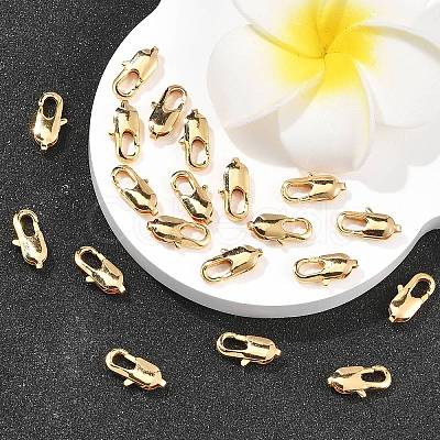 SHEGRACE Brass Lobster Claw Clasps XGR0007G-08G-1