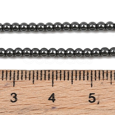 Synthetic Non-magnetic Hematite Beads Strands GG-CBAB93D-B01-2mm-1