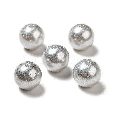 ABS Plastic Imitation Pearl Beads SACR-A001-02B-1