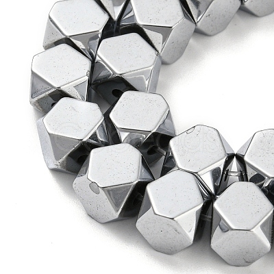 Electroplated Synthetic Non-magnetic Hematite Beads Strands G-Z032-G02-08P-1