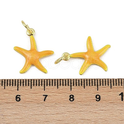 Brass Enamel Pendants KK-I358-001G-A-1