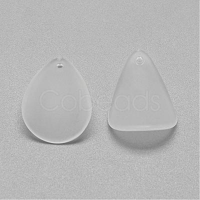 Transparent Acrylic Pendants FACR-S027-SB518-1