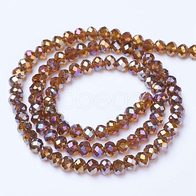 Electroplate Glass Beads Strands LS-EGLA-A034-T4mm-B08-1