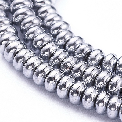 Non-magnetic Synthetic Hematite Beads Strands X-G-G826-02P-4mm-1
