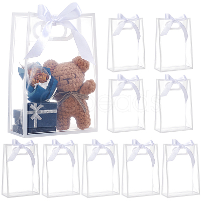 Rectangle PP Plastic Storage Tote Bags ABAG-WH0046-60A-1