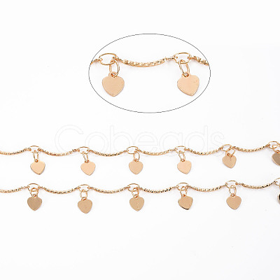 Handmade Brass Bar Scalloped Bar Chain CHC-S012-093-1