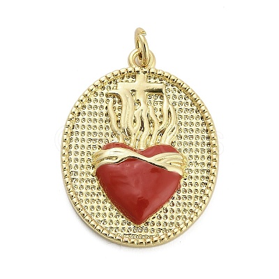 Brass Enamel Pendants KK-H527-01C-G01-1