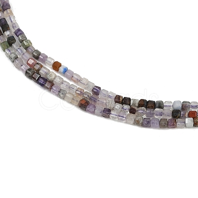 Natural Fluorite Beads Strands G-RM2025-D50-2x2mm-B-1
