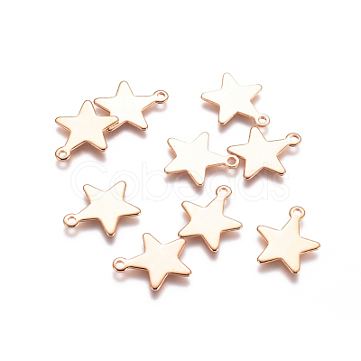 201 Stainless Steel Pendants STAS-E484-17RG-1