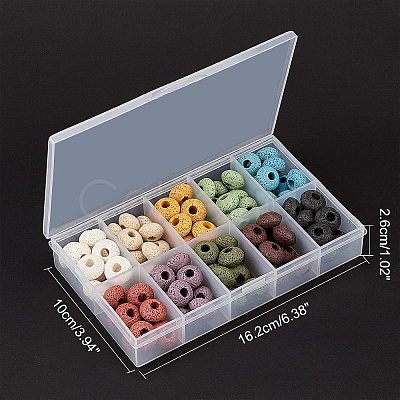 4 Strands Natural Lava Rock Beads Strands G-NB0001-52B-1