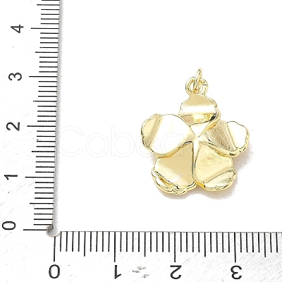 Brass Micro Pave Clear Cubic Zirconia Pendants CU-CBADD0C-03G-01-1