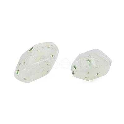 Marbled Stone Style Opaque Acrylic Beads OACR-G009-03C-1