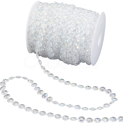 1Roll AB Color Butterfly ABS Plastic Beads Ribbons OCOR-SP0001-24-1