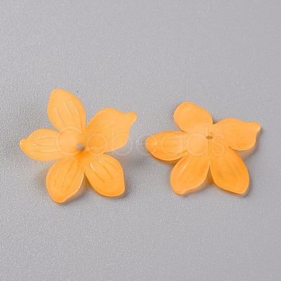 Frosted Acrylic Bead Caps X-MACR-S371-05A-719-1