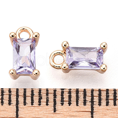 Brass Cubic Zirconia Charms LS-X1-KK-S350-367P-1