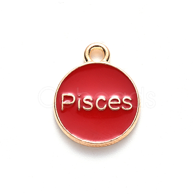 Alloy Enamel Pendants ENAM-S124-01B-07H-1