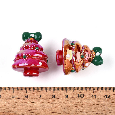 UV Plating Opaque Acrylic Beads OACR-N153-13B-1