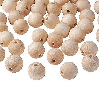 Unfinished Wood Beads X-WOOD-S651-30mm-LF-1