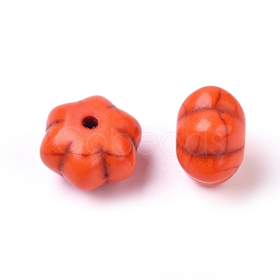 Autumn Theme Dyed Synthetic Turquoise Beads LS-X-G-M148-02-A-1