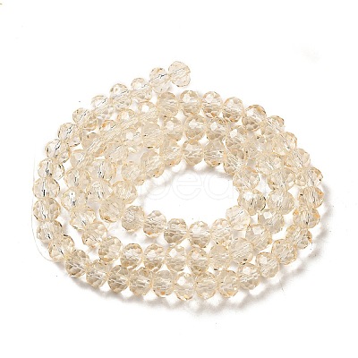 Transparent Baking Paint Glass Beads Strands DGLA-A034-T6mm-D02-1