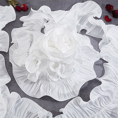 Polyester Organza Wavy Lace WH-WG75920-01-1