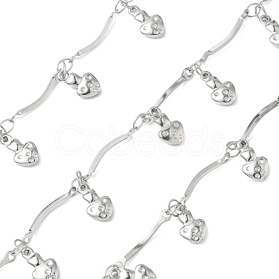 304 Stainless Steel Bar Link Chains CHS-G043-07A-P-1