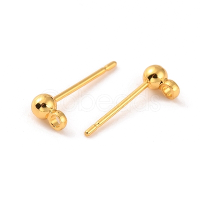 Brass Stud Earring Finding LS-KK-WH0062-19A-02-1