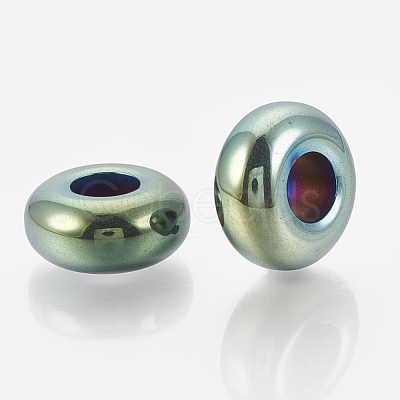 Electroplated Non-magnetic Synthetic Hematite Beads G-T094-10D-1