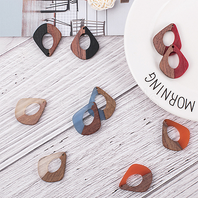 Resin & Wood Pendants RESI-OL0001-01-1