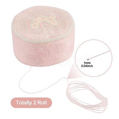 Gradient Segment Dyed Super Fine Mohair Yarn DIY-TAC0033-03B-1