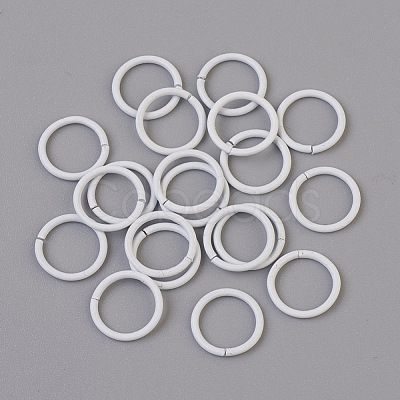 Spray Painted Iron Open Jump Rings X-IFIN-F149-B16-1