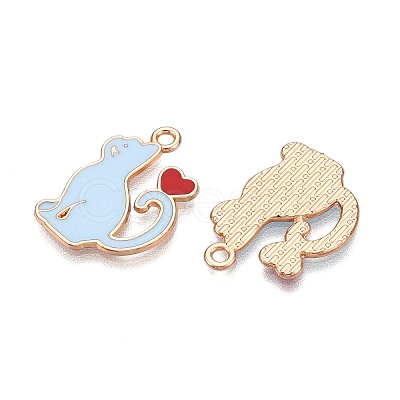 Alloy Enamel Pendants ENAM-T020-59D-1
