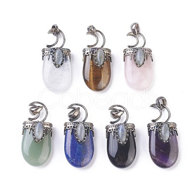 Natural Mixed Stone Pendants G-F639-09-1